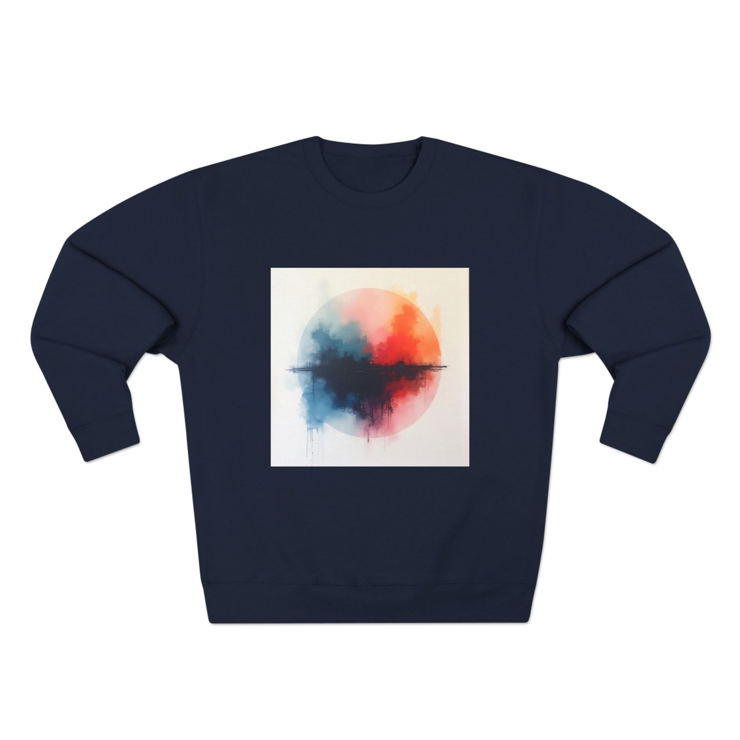 Casual Unisex Crewneck Sweatshirt, Art inspired, featuring a Colorful Abstract Design, Cozy & Stylish