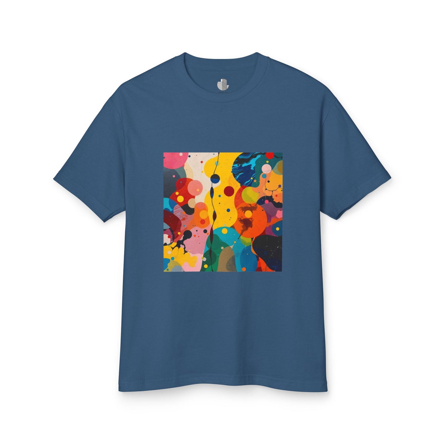 T-Shirt Abstract Art inspired, featuring a colorful expressionist Design, Unisex Tee