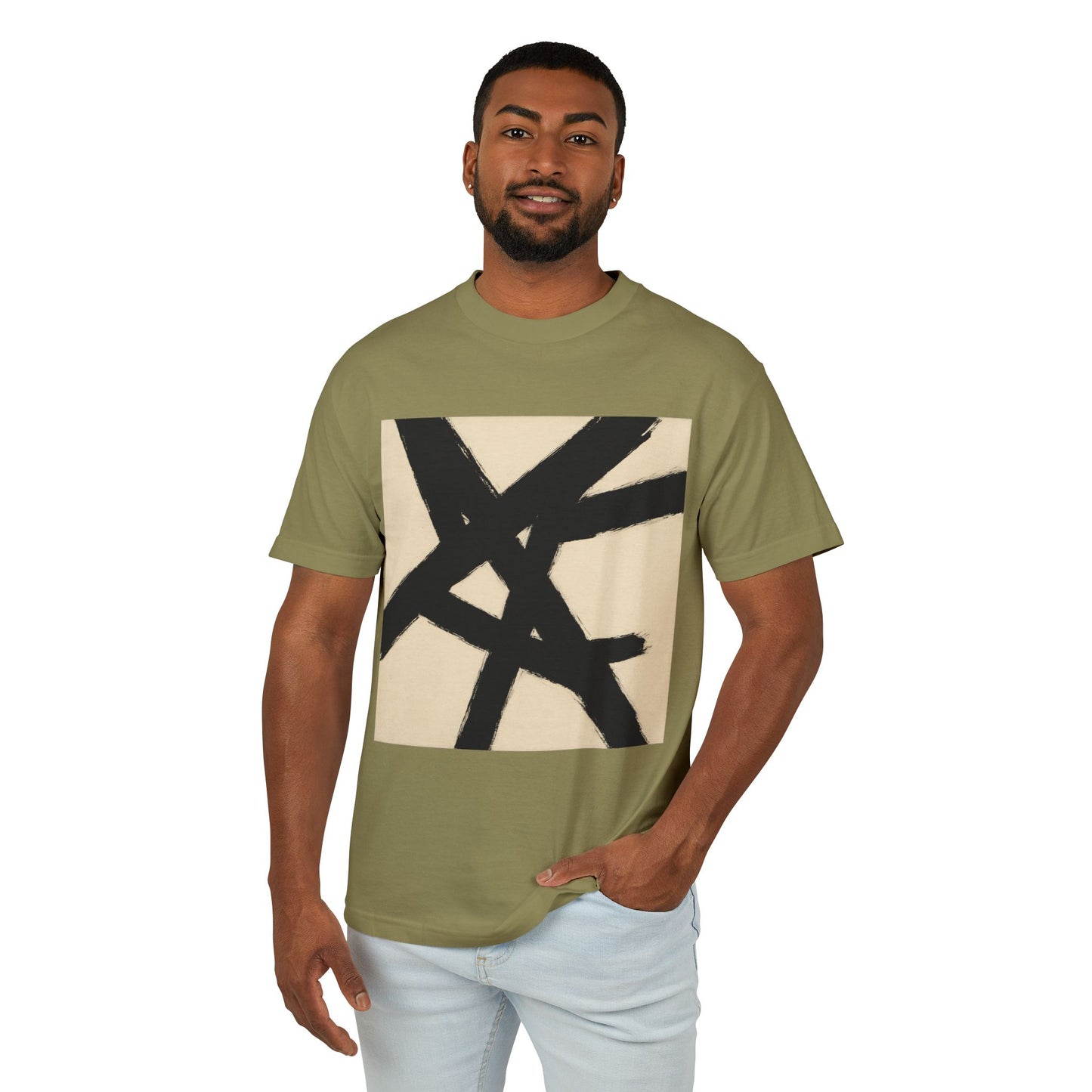 Abstract Art inspired T-Shirt featuring an Action Painting Style Design, Unisex Tee
