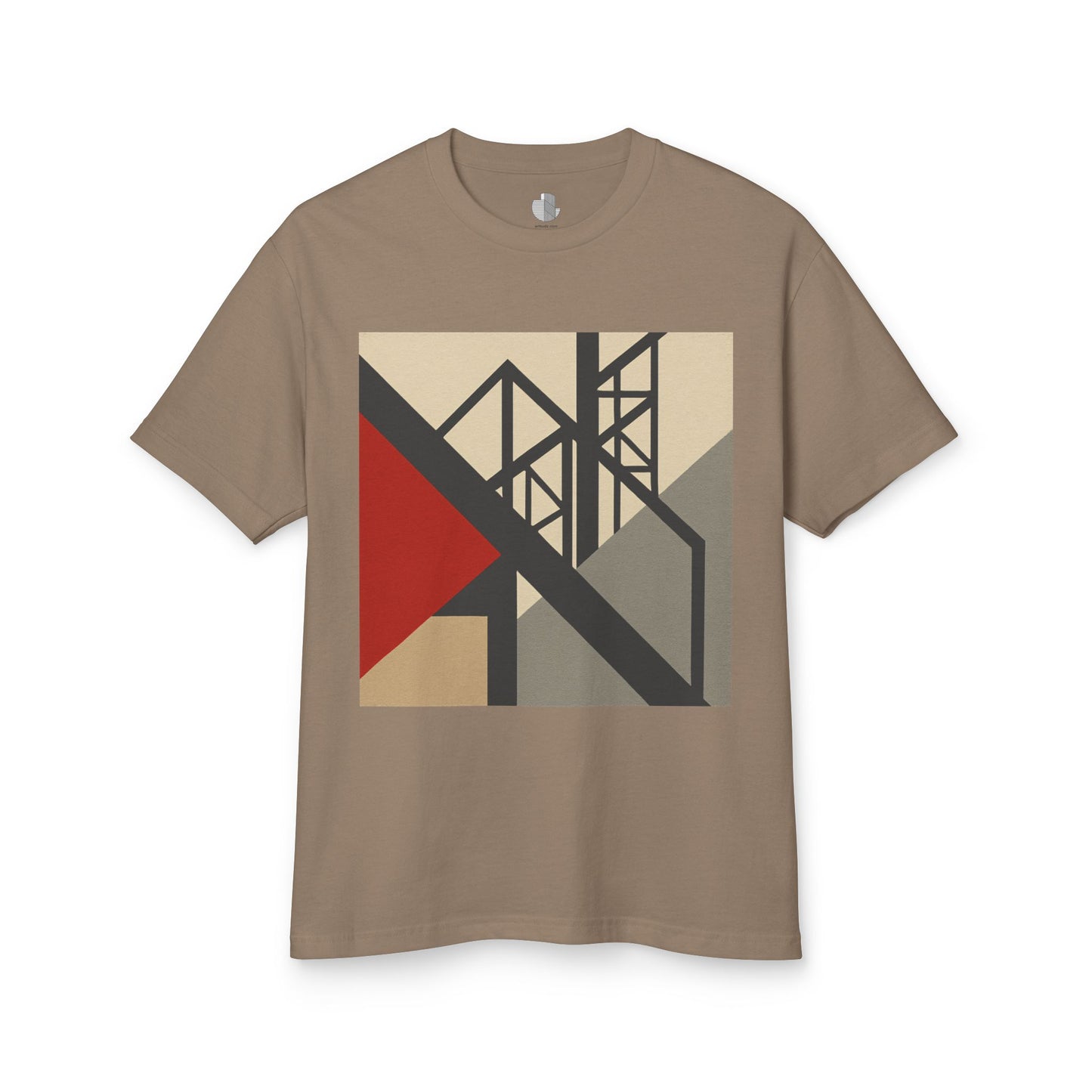 T-Shirt Abstract Art inspired, featuring a Hard Edge Style Design, Unisex Tee