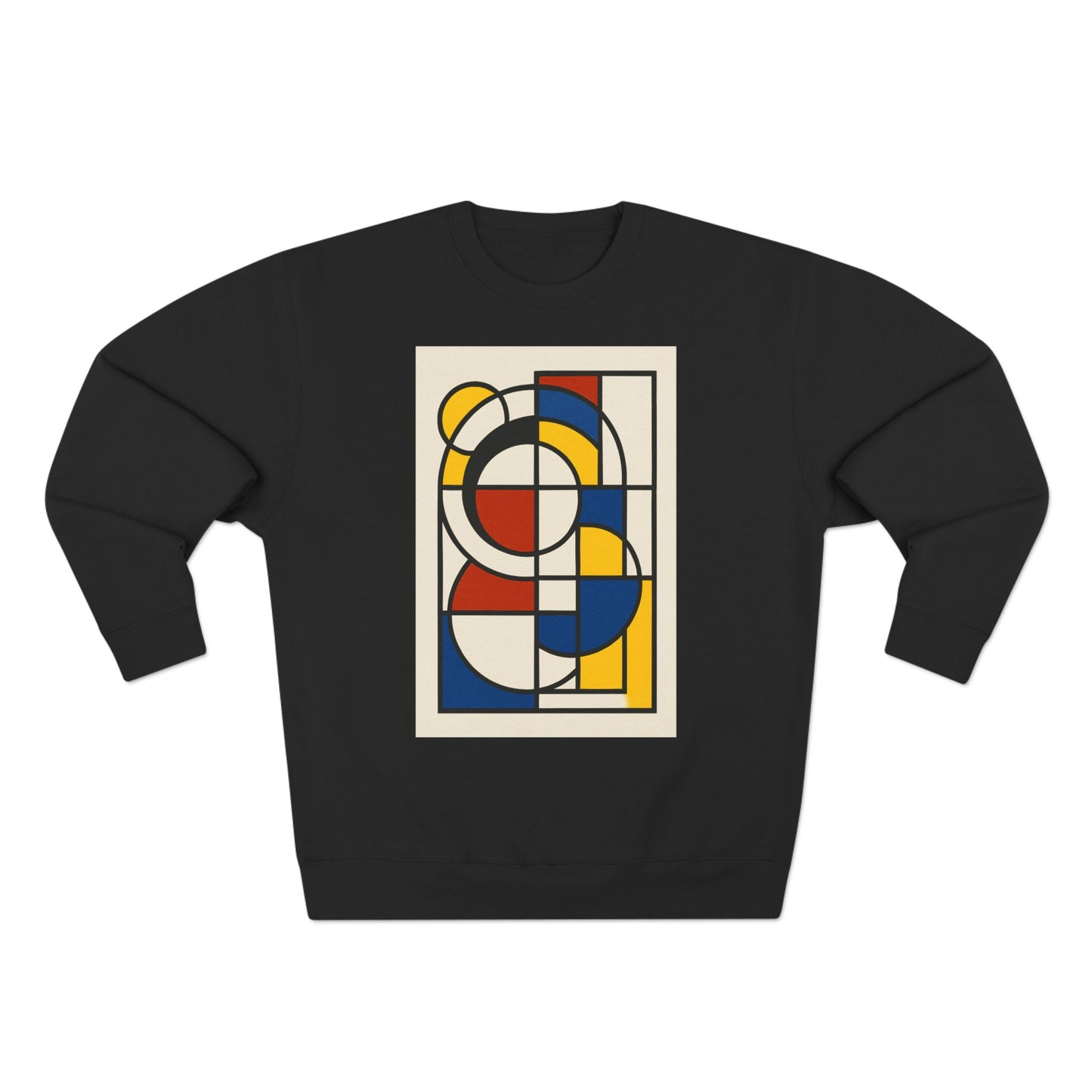 Sophisticated Unisex Crewneck Sweatshirt, Art inspired, featuring a Bauhaus inspired Design, Trendy & Stylish