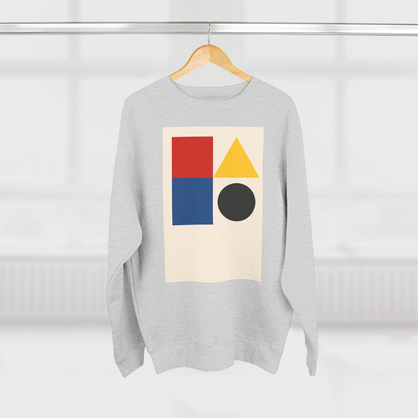 Fresh Unisex Crewneck Sweatshirt, Art inspired, featuring a Hard Edge Style Design. Cozy , Casual, Stylish & Trendy