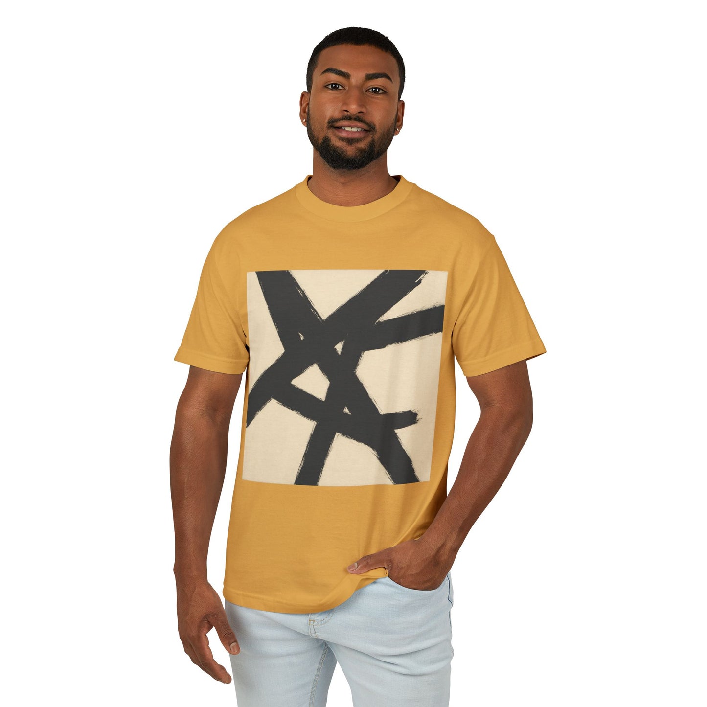 Abstract Art inspired T-Shirt featuring an Action Painting Style Design, Unisex Tee
