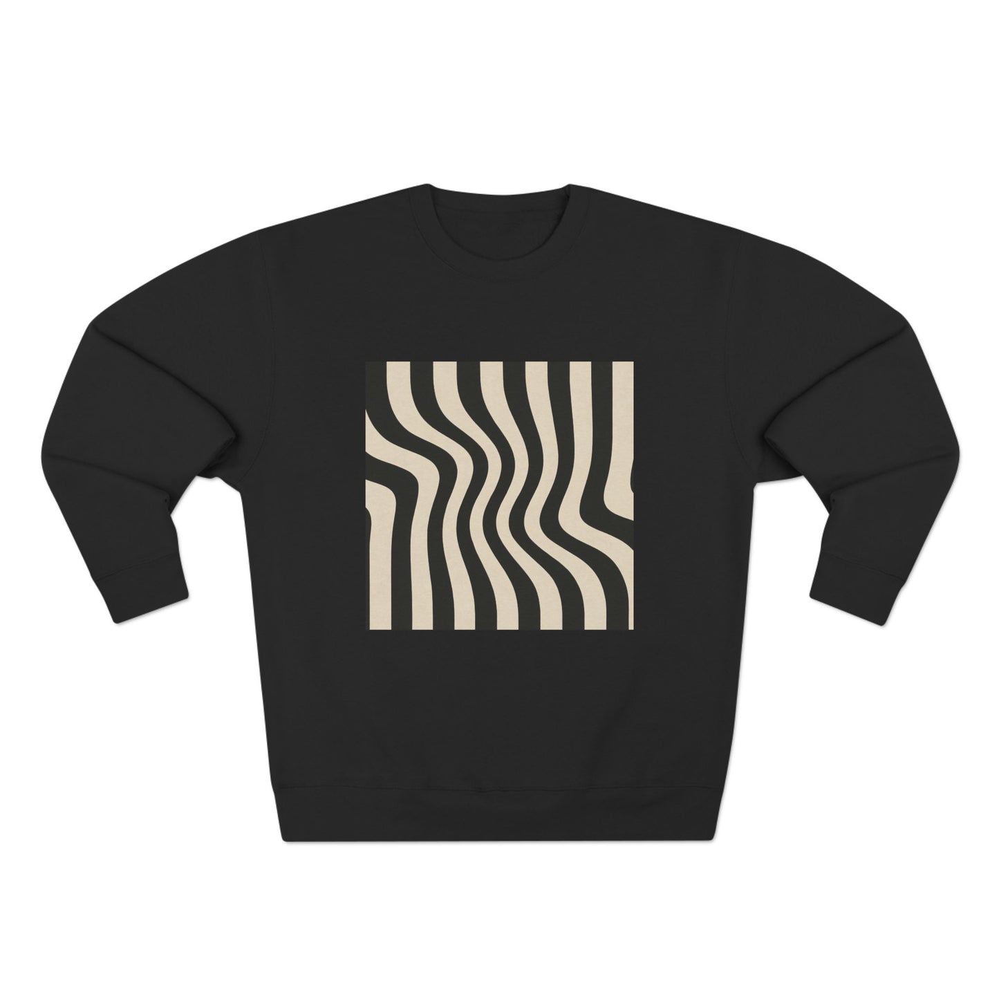 Minimalist Unisex Crewneck Sweatshirt, Art inspired, featuring an Op Art Style Design, Stylish & Trendy