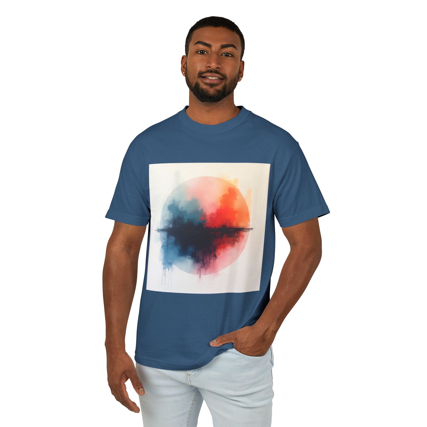 T-Shirt Abstract Art inspired, featuring a colorful Design, Unisex Tee
