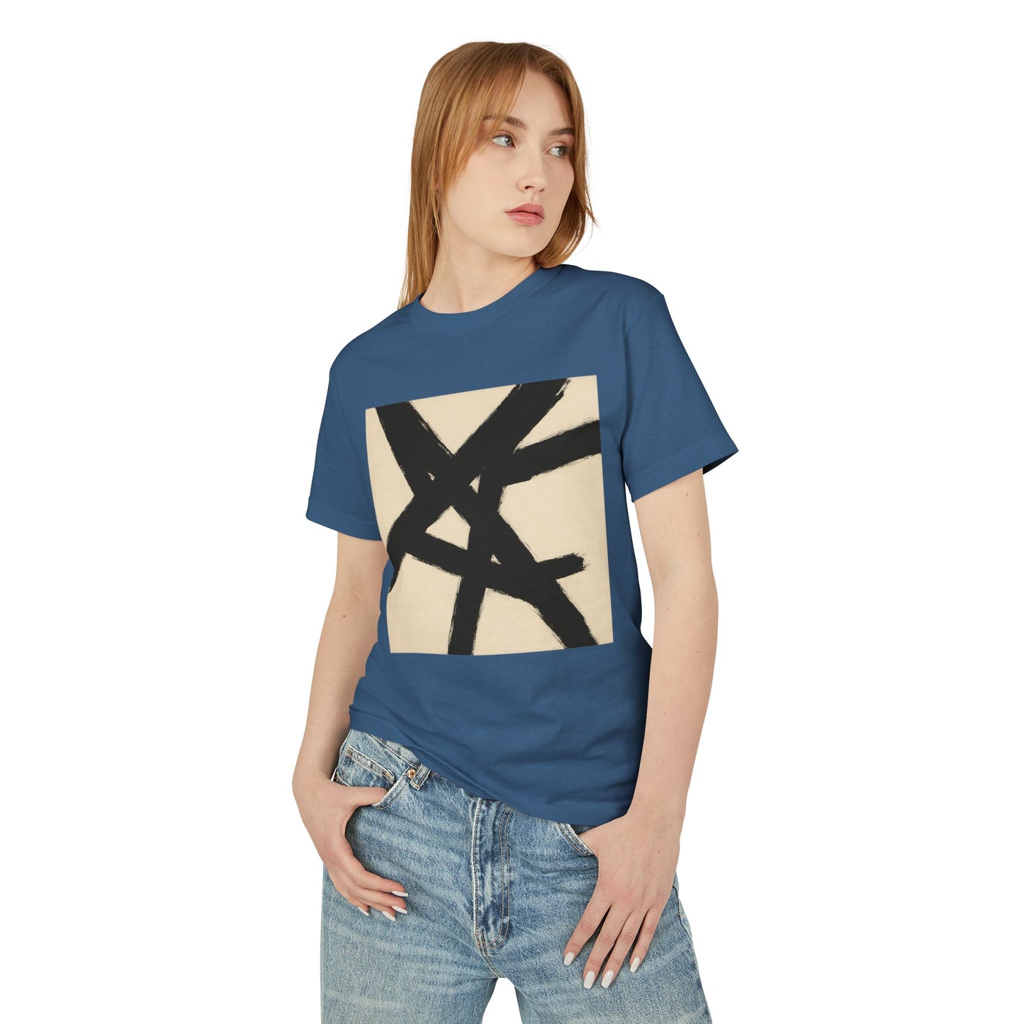 Abstract Art inspired T-Shirt featuring an Action Painting Style Design, Unisex Tee