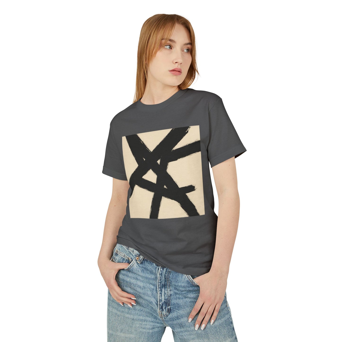 Abstract Art inspired T-Shirt featuring an Action Painting Style Design, Unisex Tee
