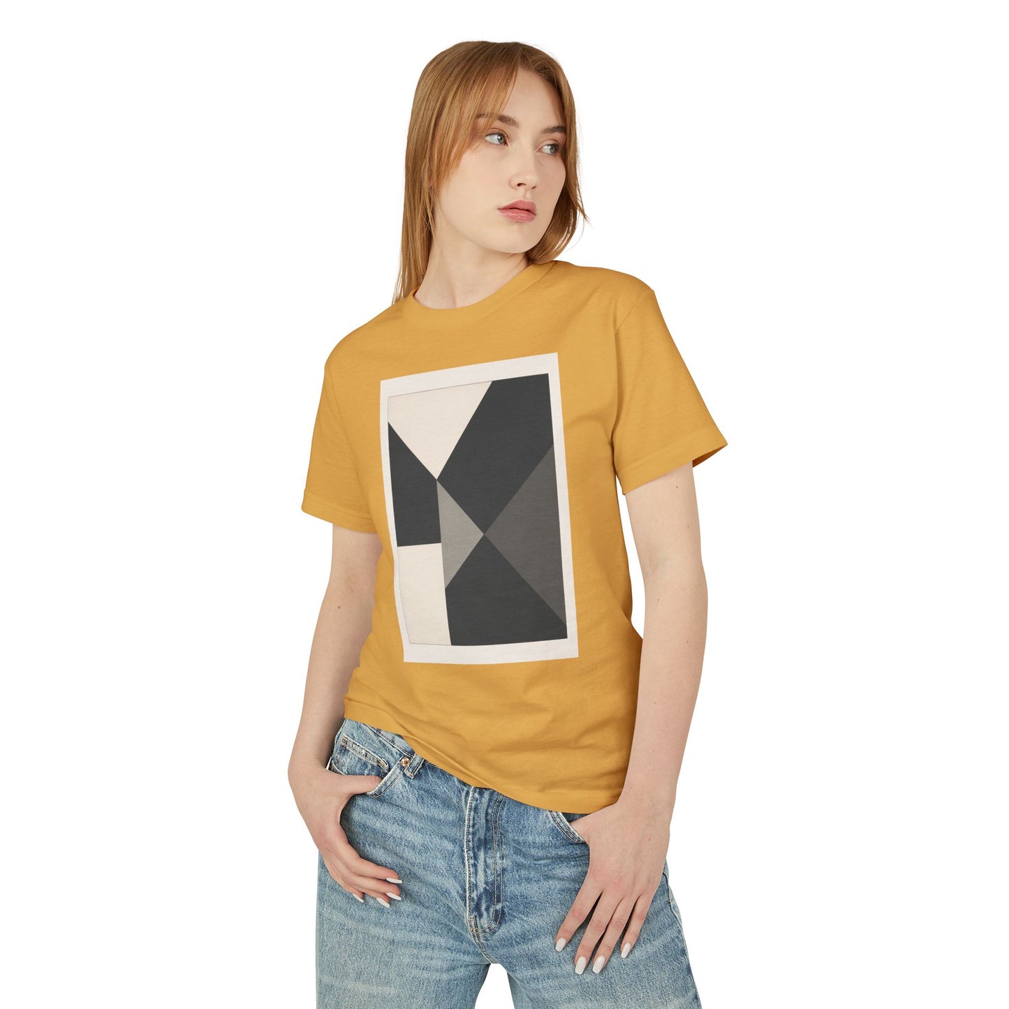 T-Shirt Abstract Art inspired, featuring a Hard Edge Style Design, Unisex Tee