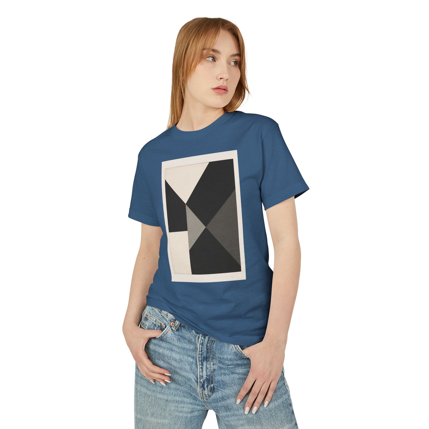 T-Shirt Abstract Art inspired, featuring a Hard Edge Style Design, Unisex Tee