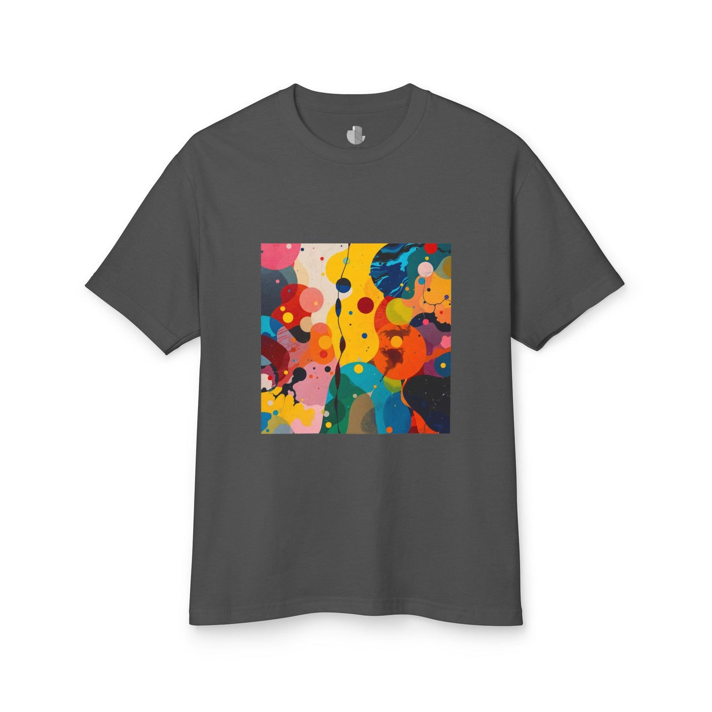 T-Shirt Abstract Art inspired, featuring a colorful expressionist Design, Unisex Tee