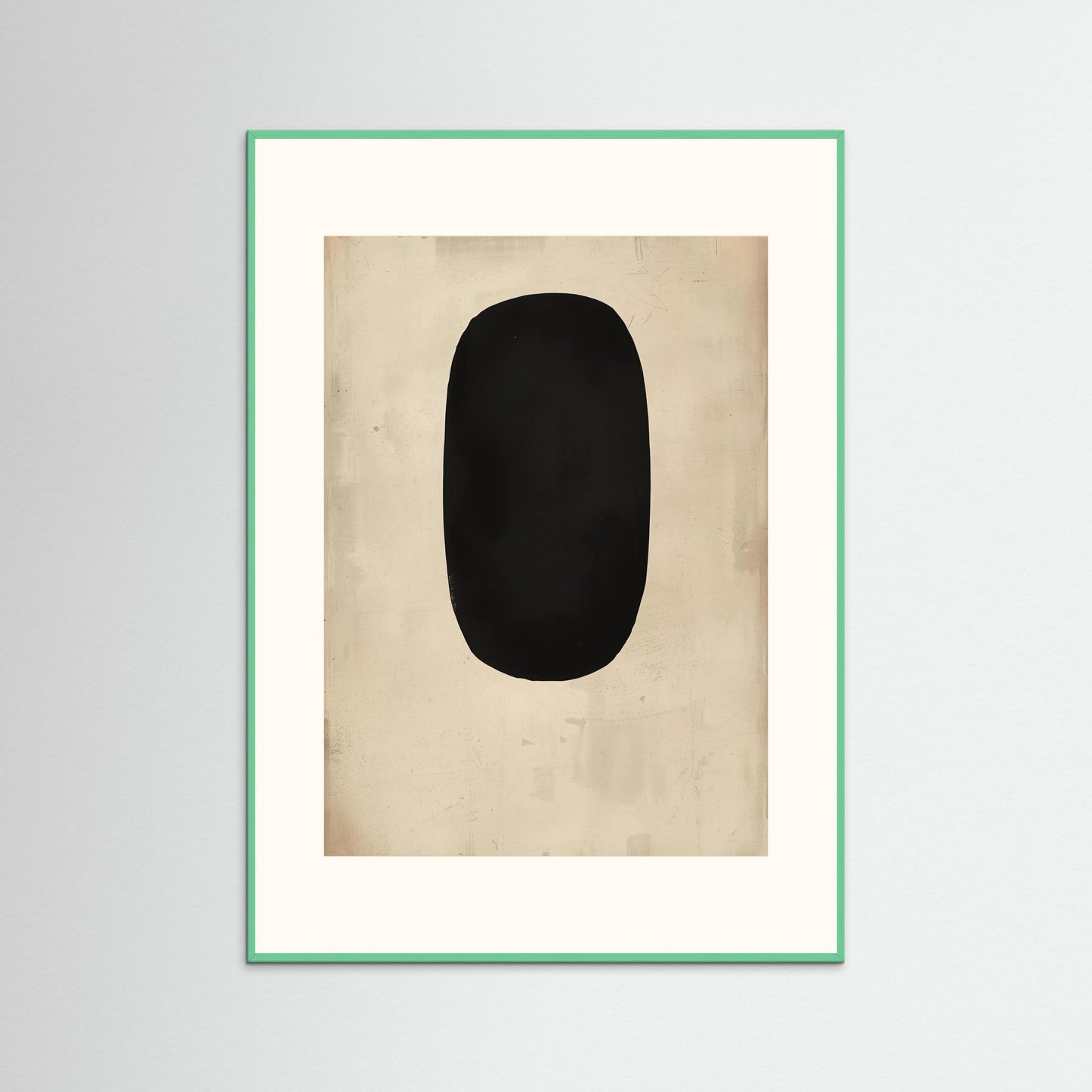 Obsidian Silence - Fine Art Print featuring a meditative exploration of form, stillness, and presence within emptiness