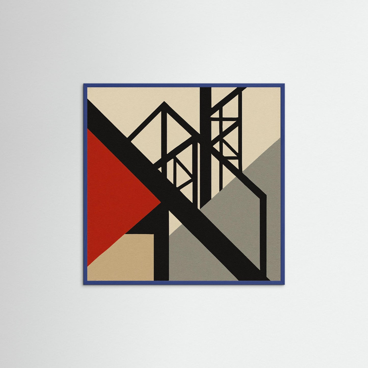 Constructivist Tension - A Geometric Abstraction, Bauhaus Modernism inspired Art Print