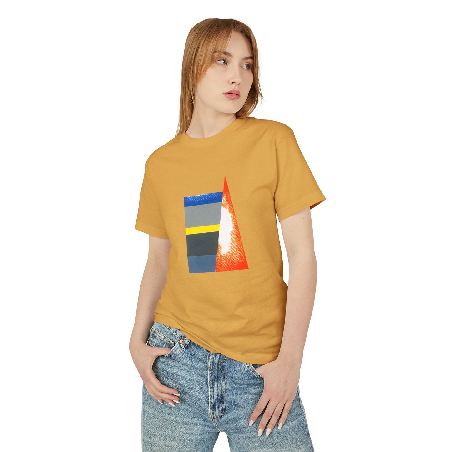 T-Shirt Abstract Art inspired, featuring a Geometric Style Design, Unisex Tee