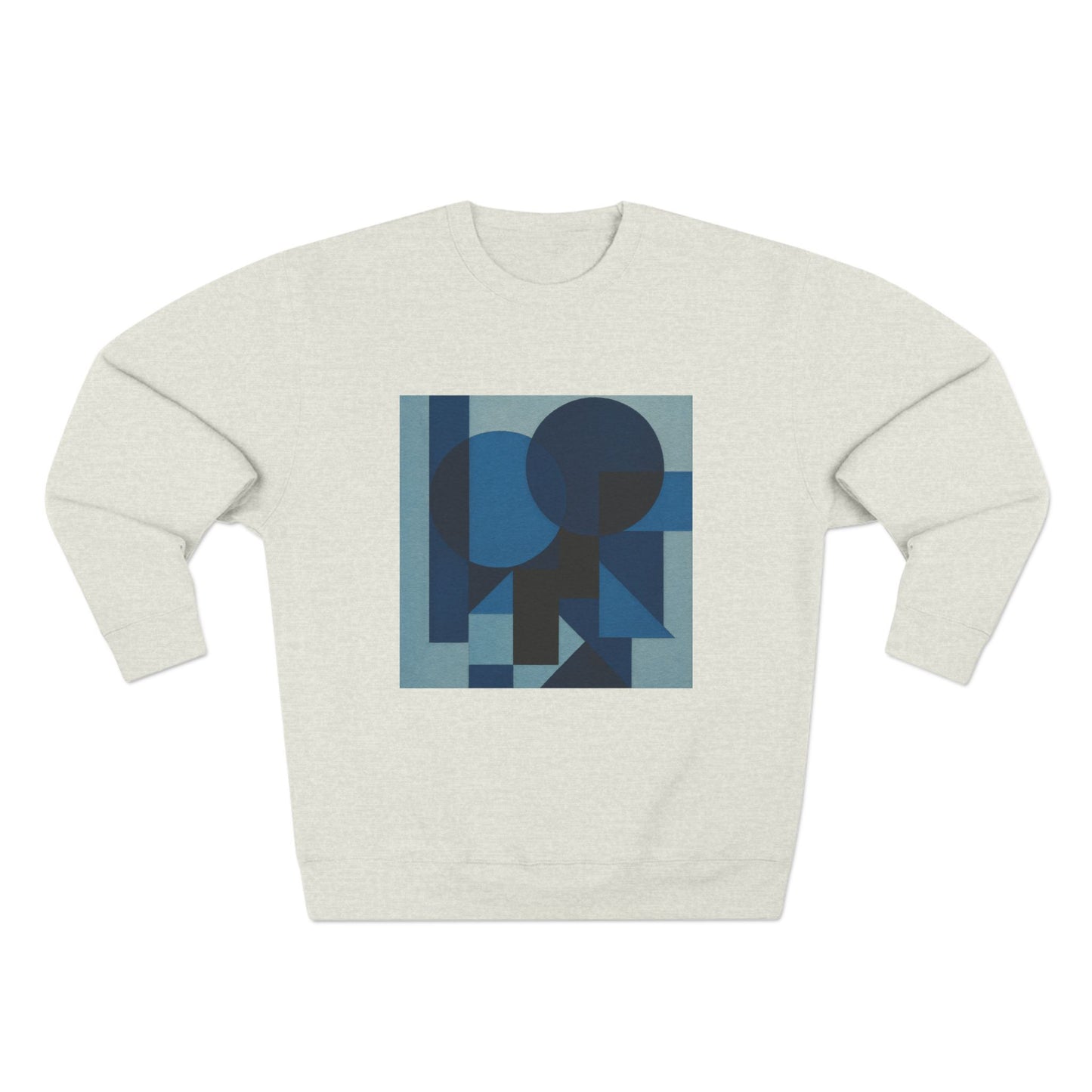 Stylish Unisex Crewneck Sweatshirt, Art inspired, featuring a Monochromatic Design, blue tones, Casual & Trendy