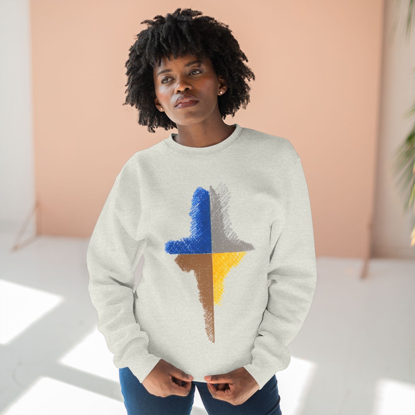 Trendy Unisex Crewneck Sweatshirt, Art inspired, featuring an Abstract Design, Fresh & Stylish