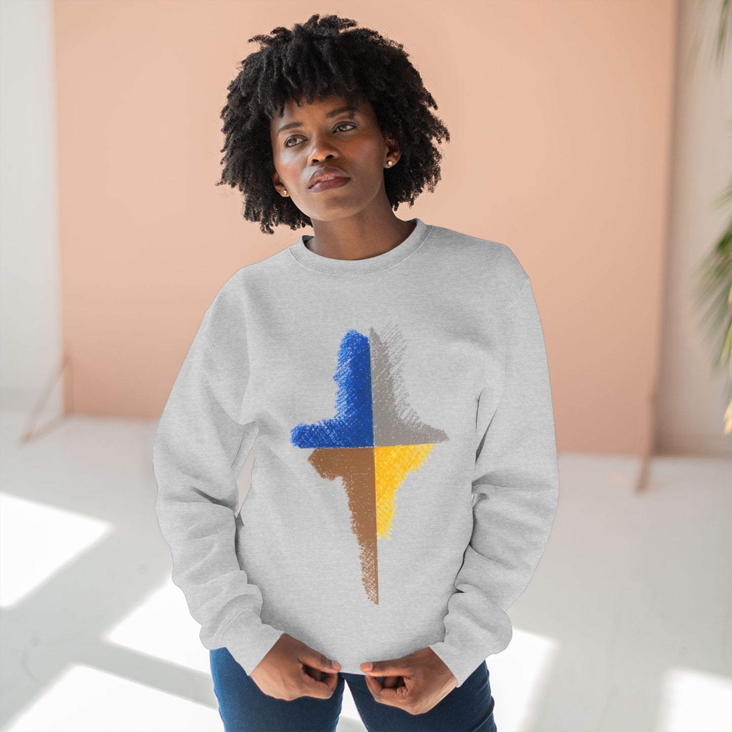 Trendy Unisex Crewneck Sweatshirt, Art inspired, featuring an Abstract Design, Fresh & Stylish