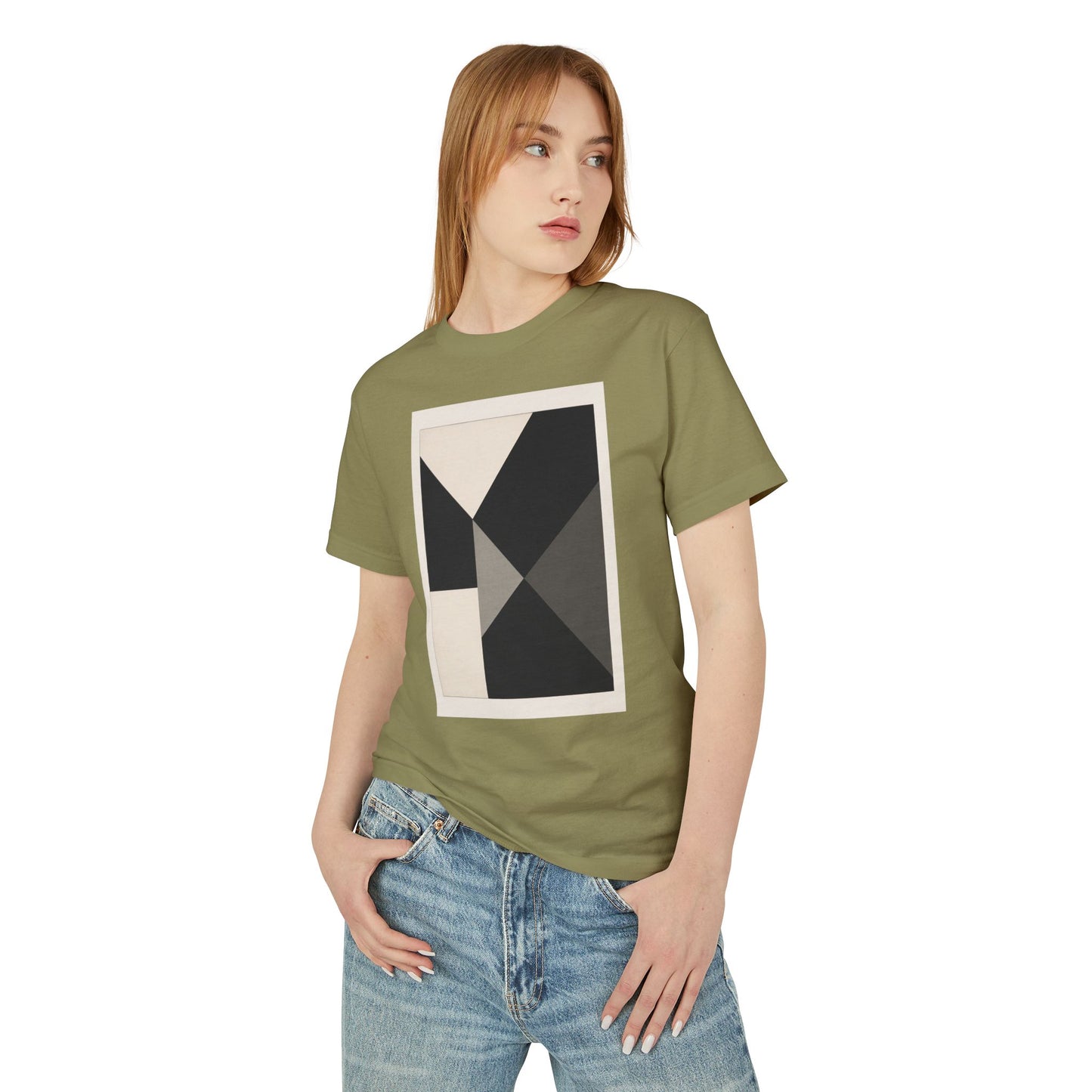 T-Shirt Abstract Art inspired, featuring a Hard Edge Style Design, Unisex Tee