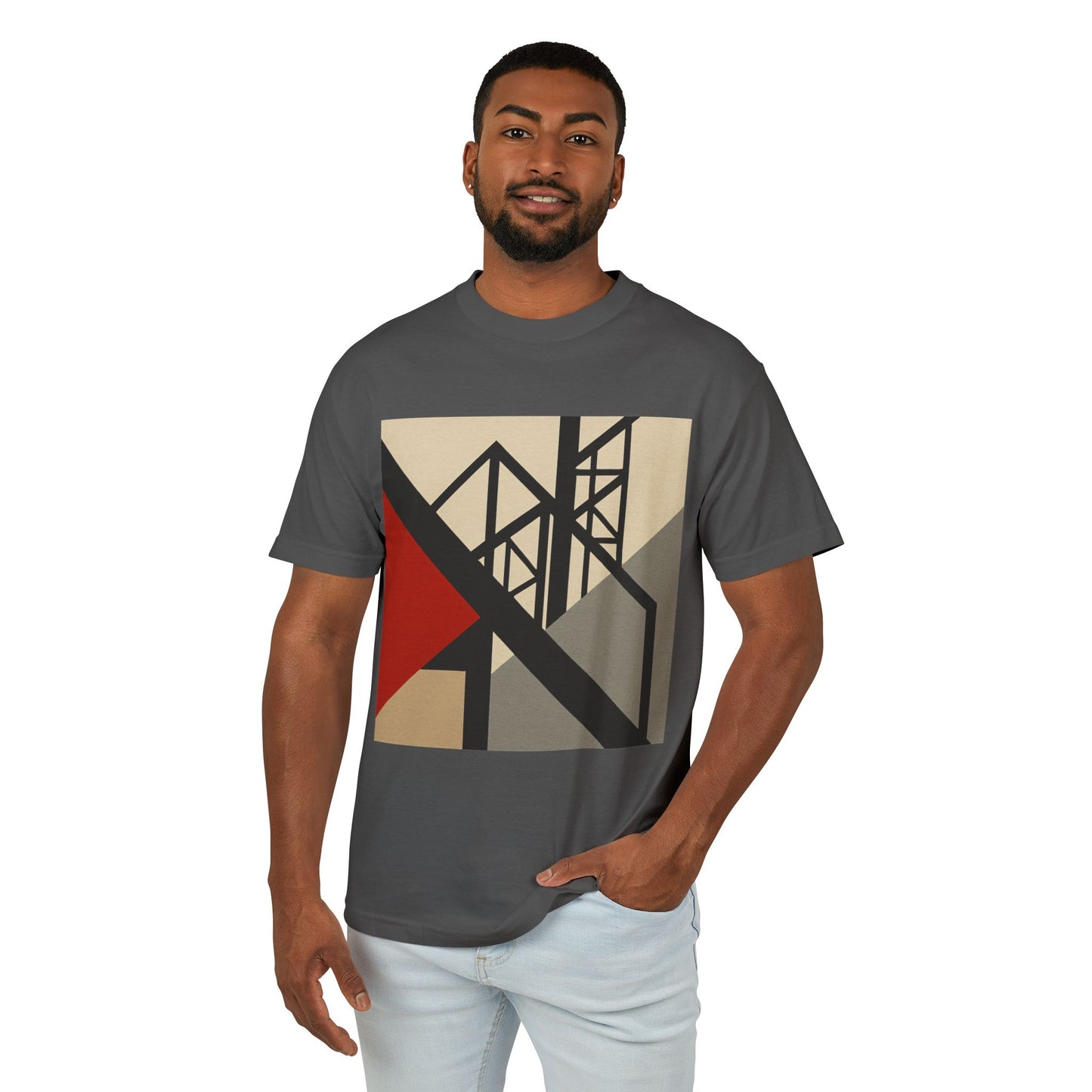 T-Shirt Abstract Art inspired, featuring a Hard Edge Style Design, Unisex Tee