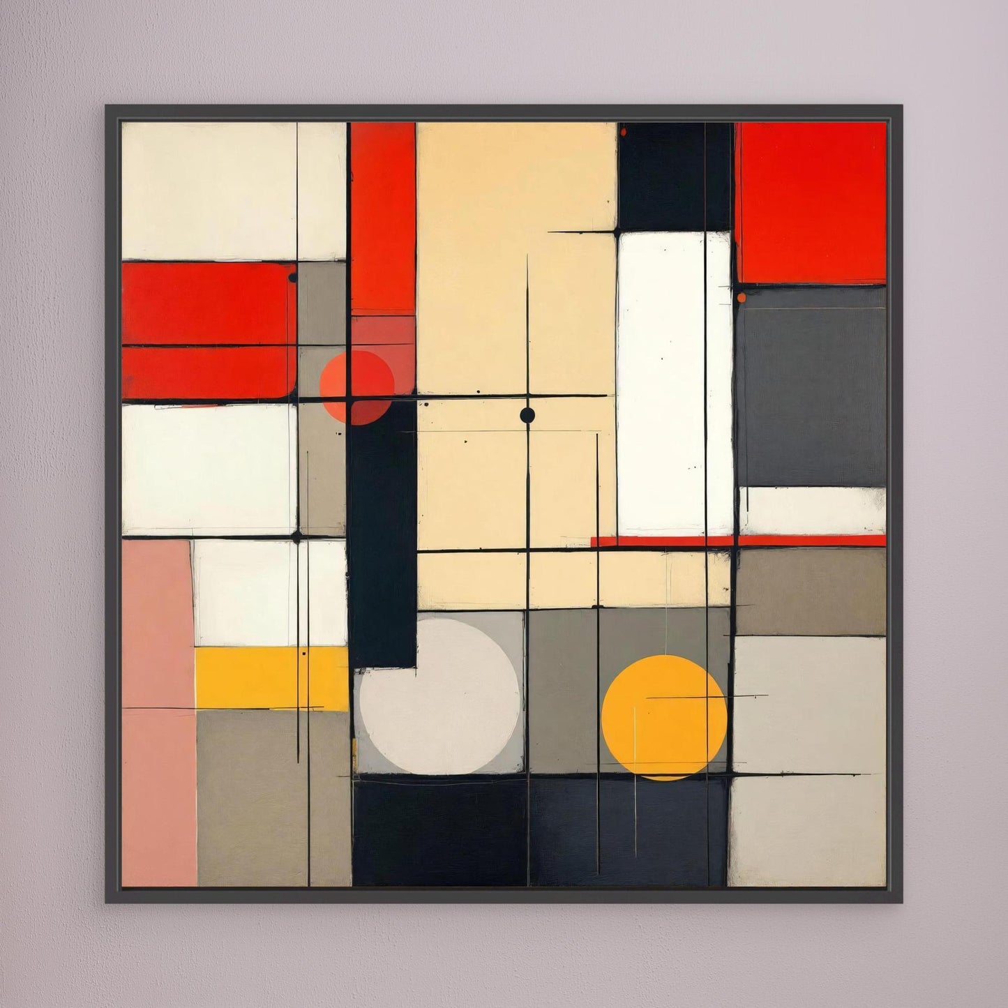 Metro Grid - Constructivist Geometry Art Print
