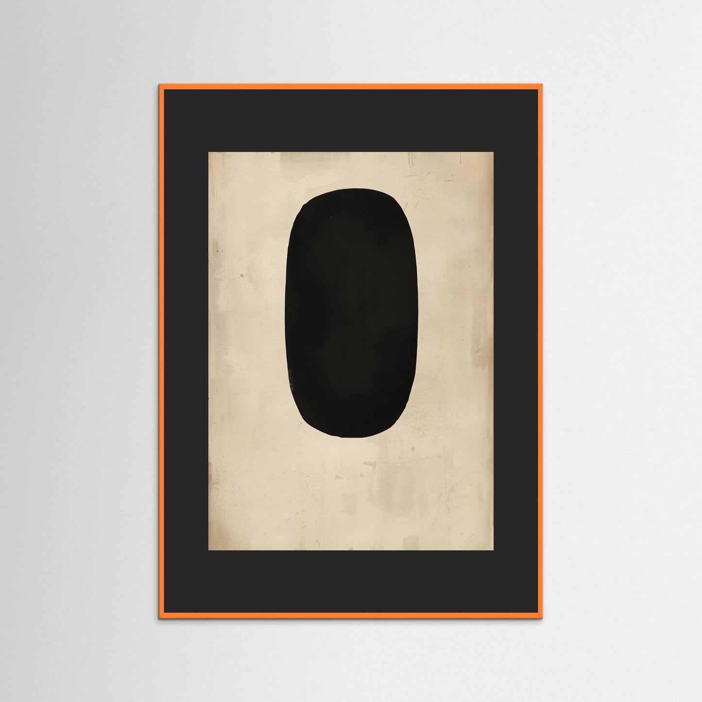 Obsidian Silence - Fine Art Print featuring a meditative exploration of form, stillness, and presence within emptiness