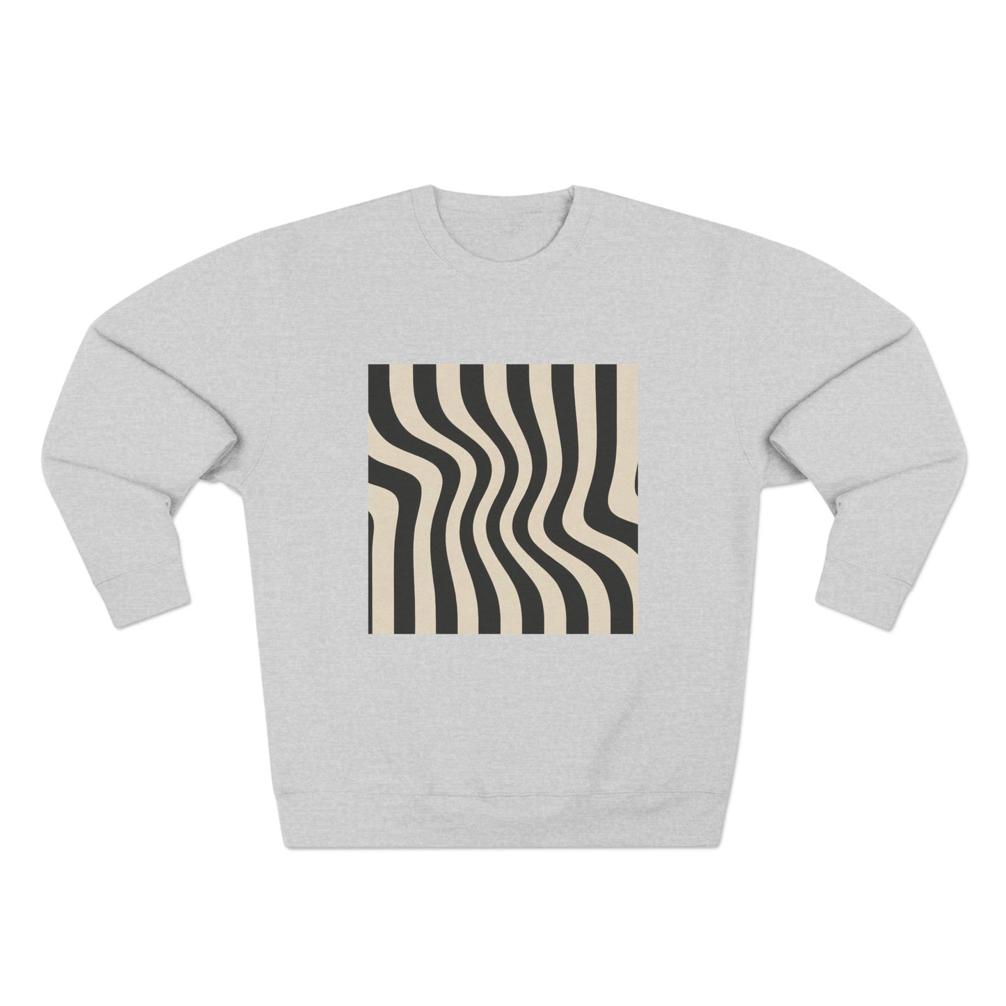 Minimalist Unisex Crewneck Sweatshirt, Art inspired, featuring an Op Art Style Design, Stylish & Trendy