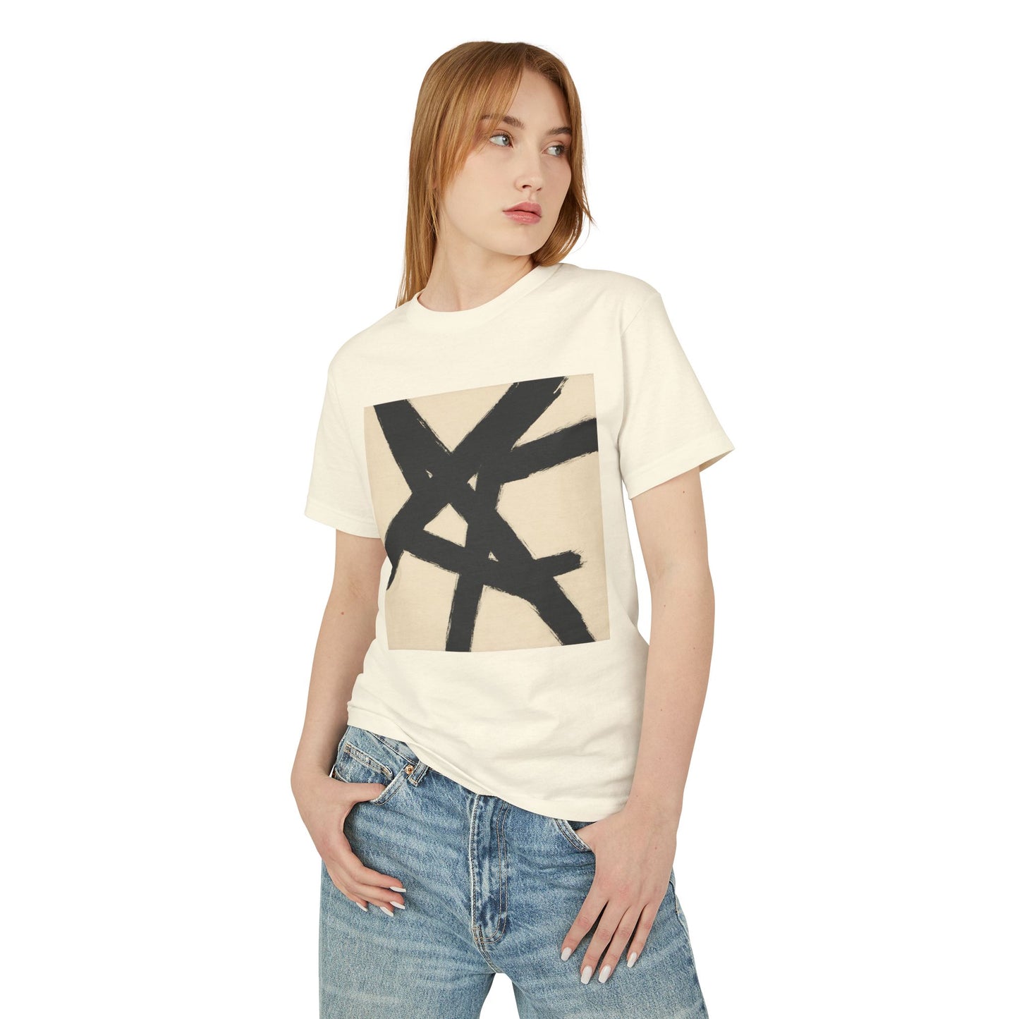 Abstract Art inspired T-Shirt featuring an Action Painting Style Design, Unisex Tee