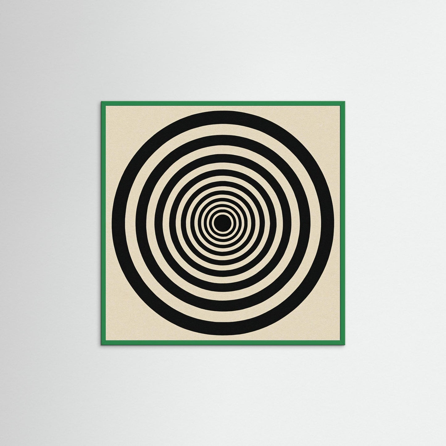 Hypnotic Echo - Op Art inspired Art Print with Concentric Rings