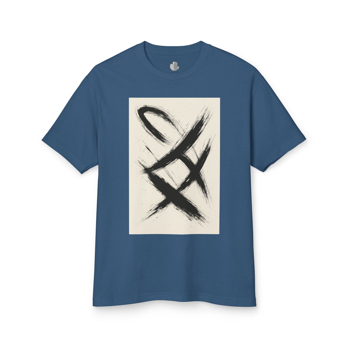 T-Shirt Abstract Art Streetwear featuring an Action Painting Style Design, Unisex Tee
