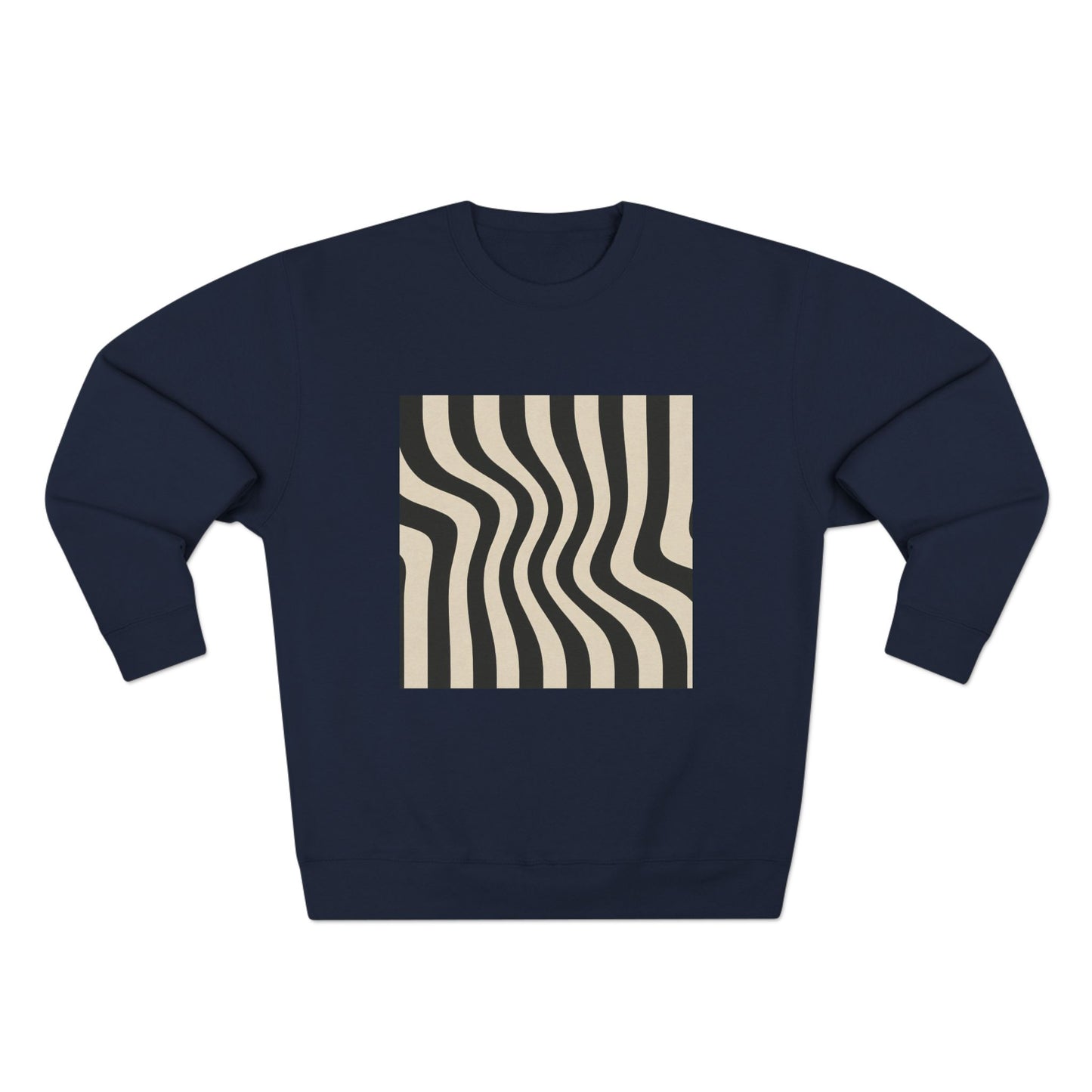 Minimalist Unisex Crewneck Sweatshirt, Art inspired, featuring an Op Art Style Design, Stylish & Trendy