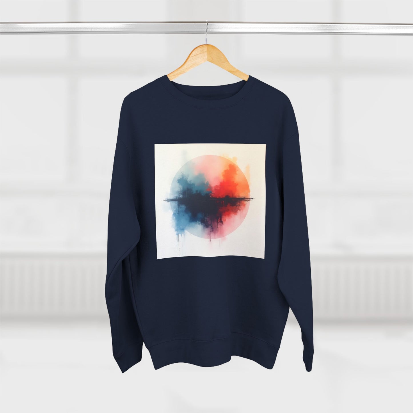 Casual Unisex Crewneck Sweatshirt, Art inspired, featuring a Colorful Abstract Design, Cozy & Stylish