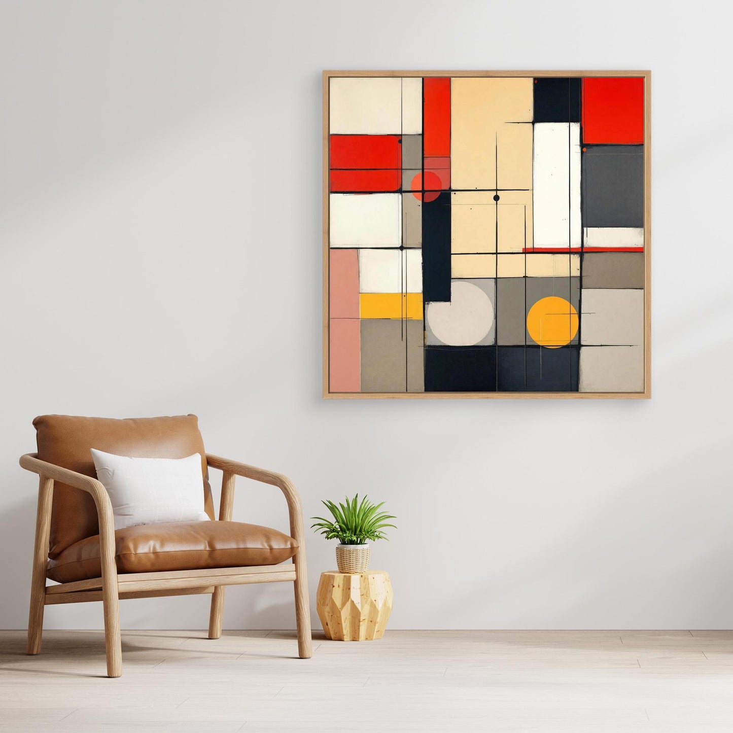 Metro Grid - Constructivist Geometry Art Print