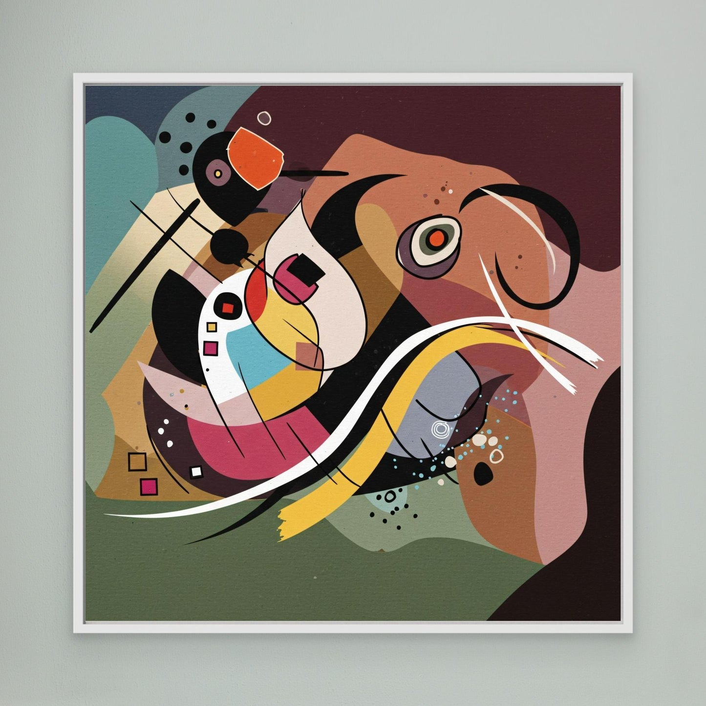 Playful Signals - Geometric Abstraction Mood with Bauhaus Flair