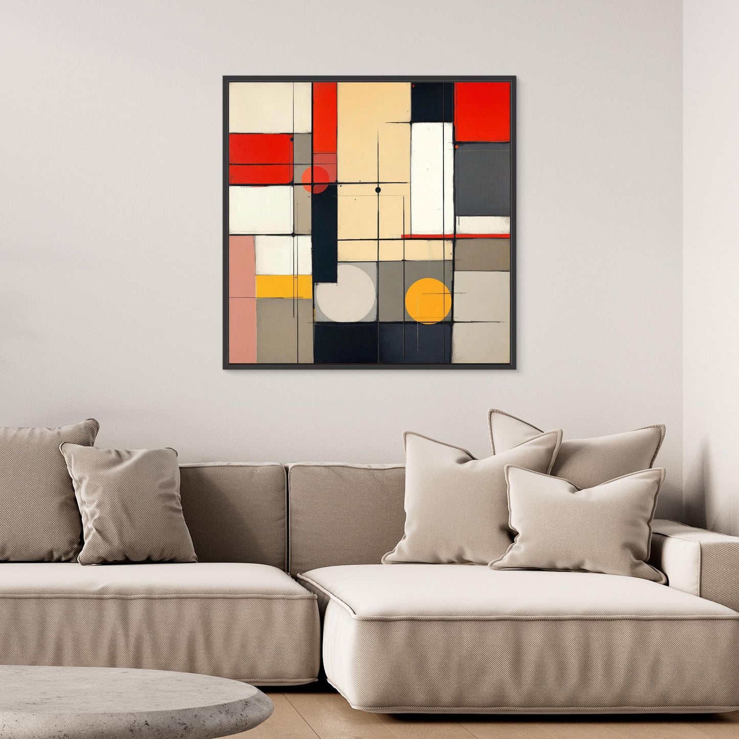 Metro Grid - Constructivist Geometry Art Print