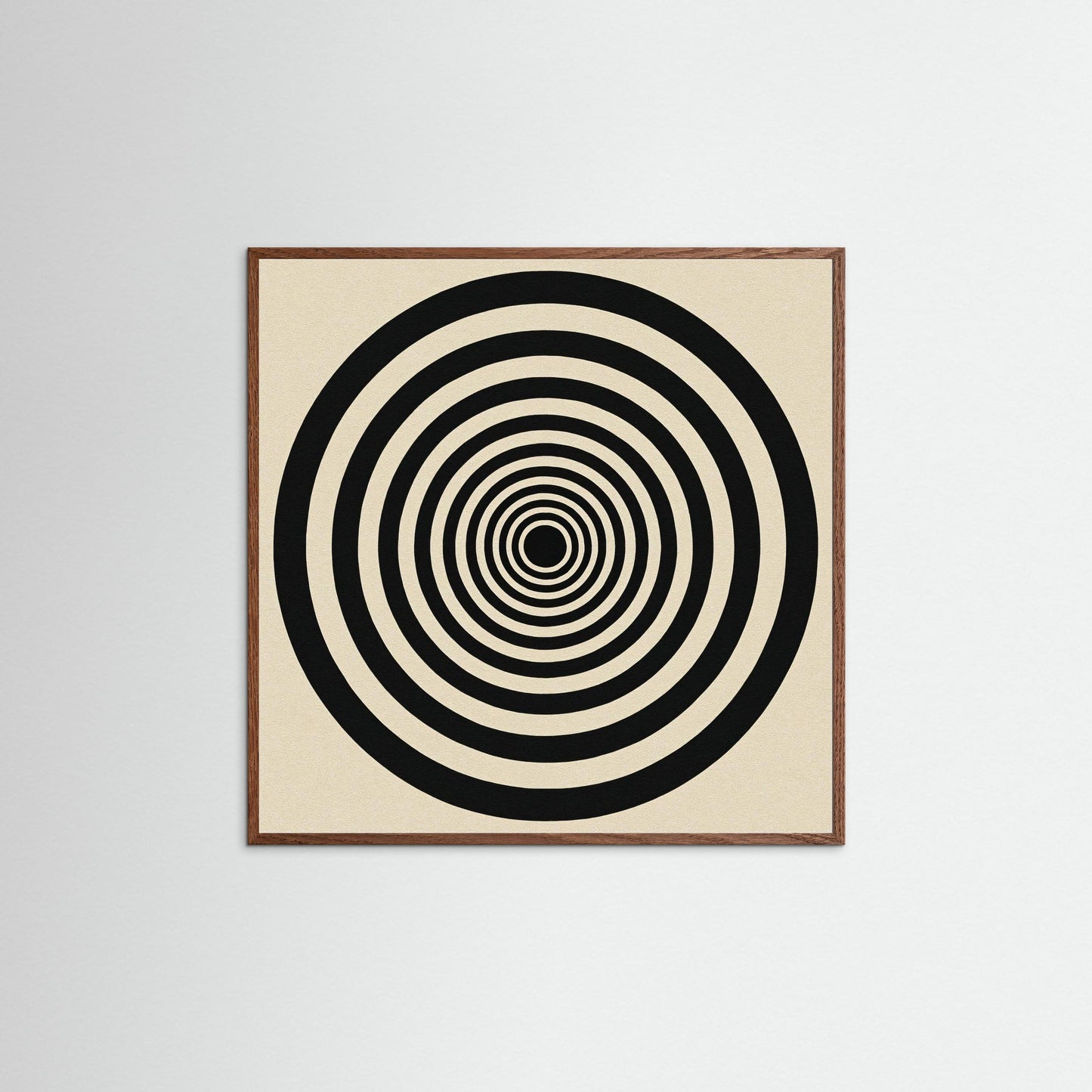 Hypnotic Echo - Op Art inspired Art Print with Concentric Rings