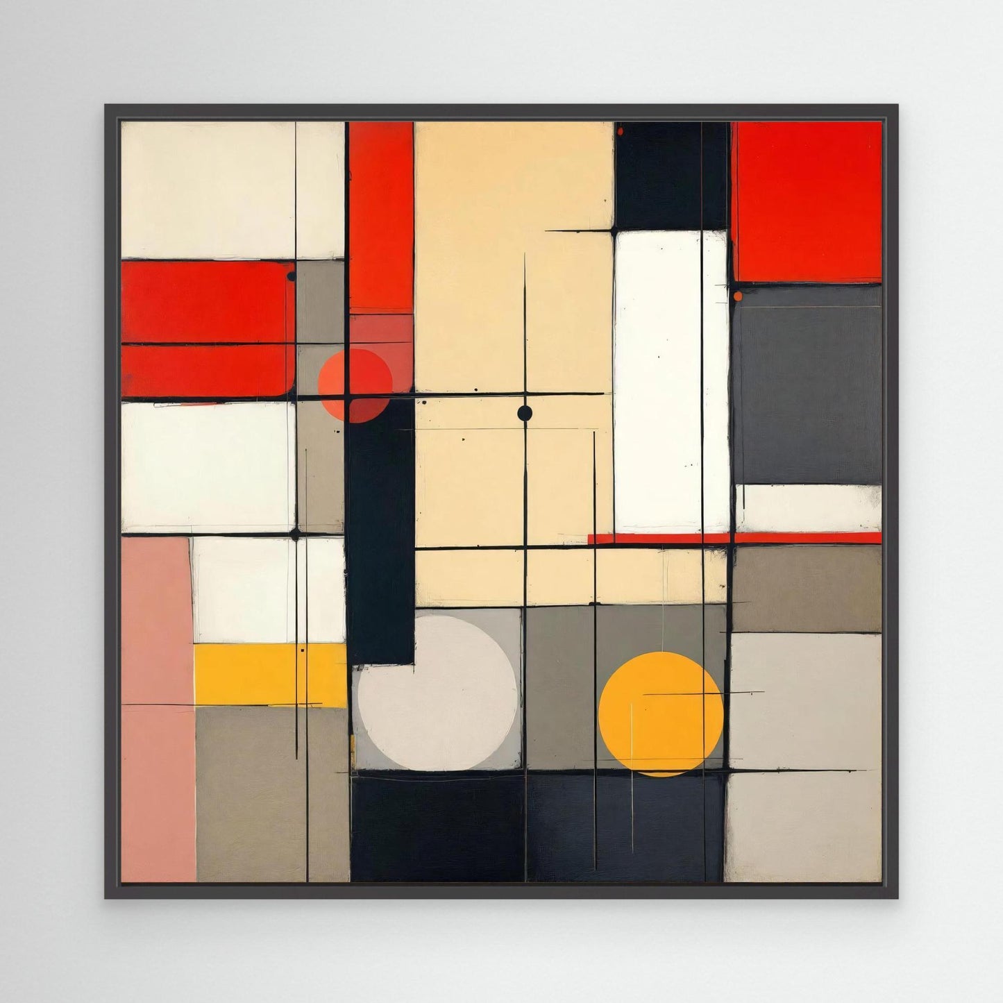Metro Grid - Constructivist Geometry Art Print