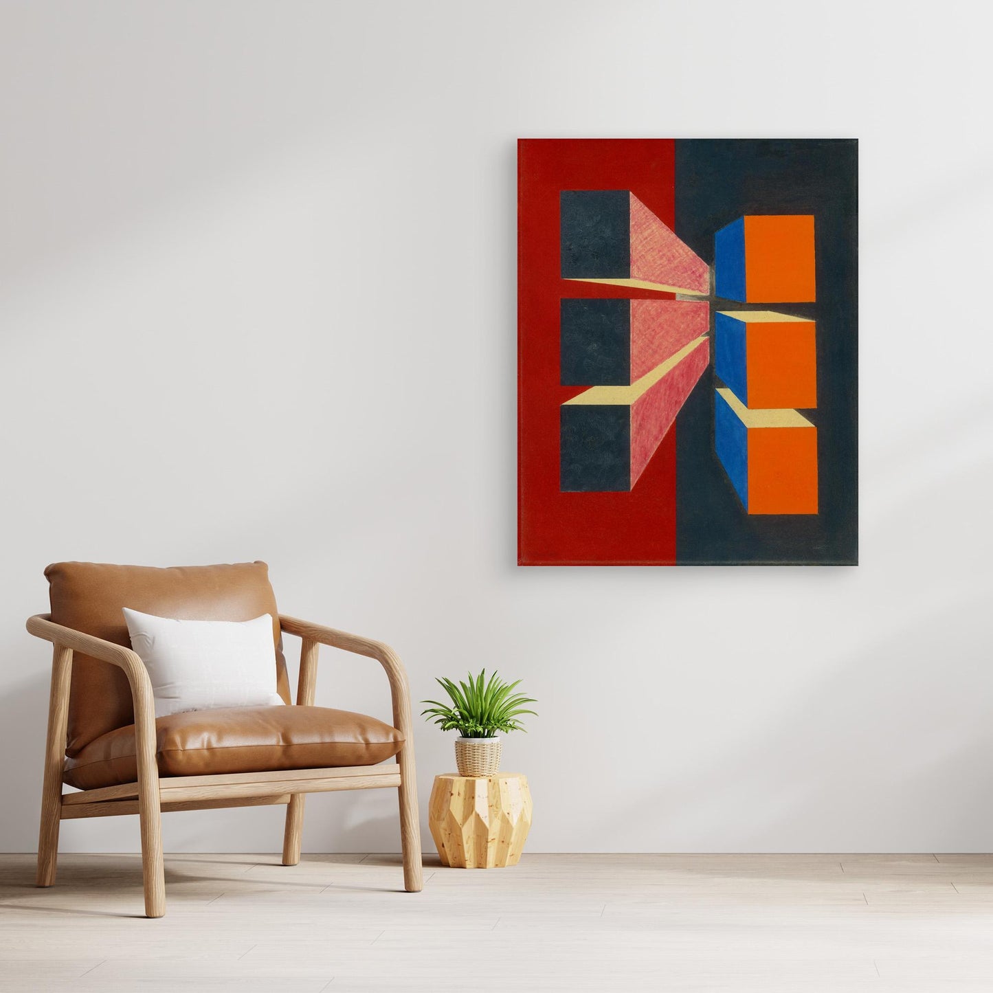Cubi in Movimento - Geometric Abstraction mood with cubist explorations flair