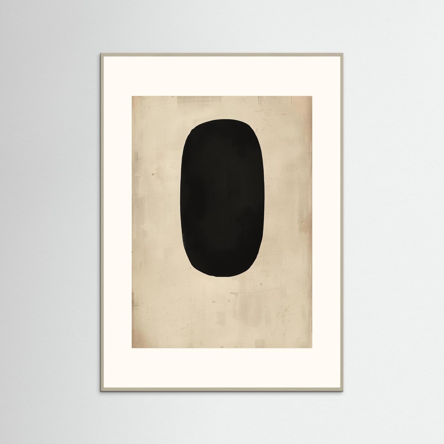 Obsidian Silence - Fine Art Print featuring a meditative exploration of form, stillness, and presence within emptiness