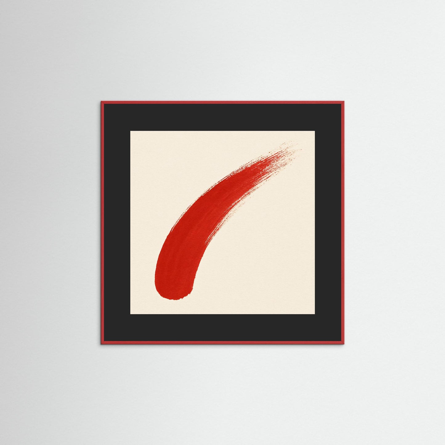 Red Gesture - The purity of minimalist abstraction