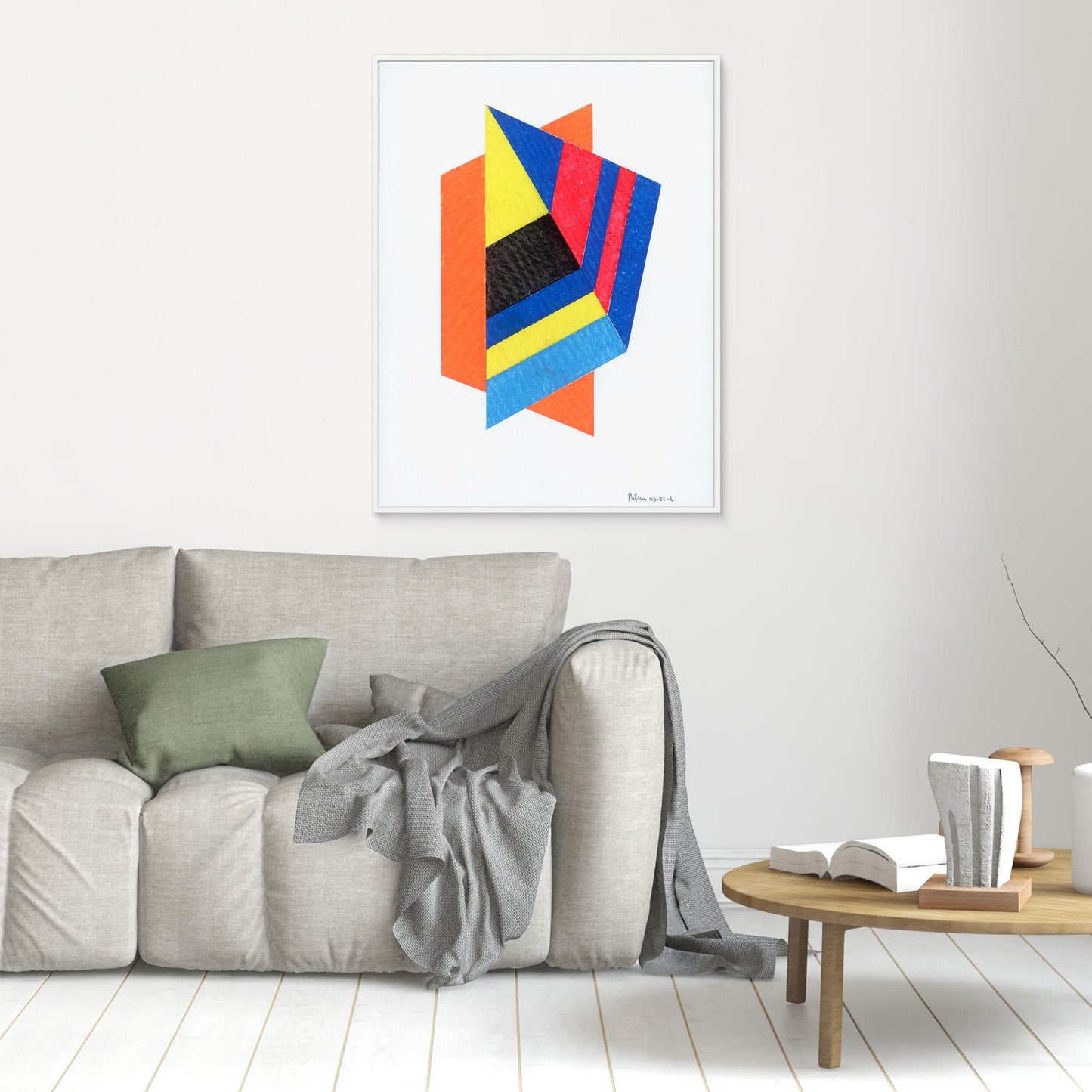 Prism Kite - Bauhaus Geometric Collage Art Print