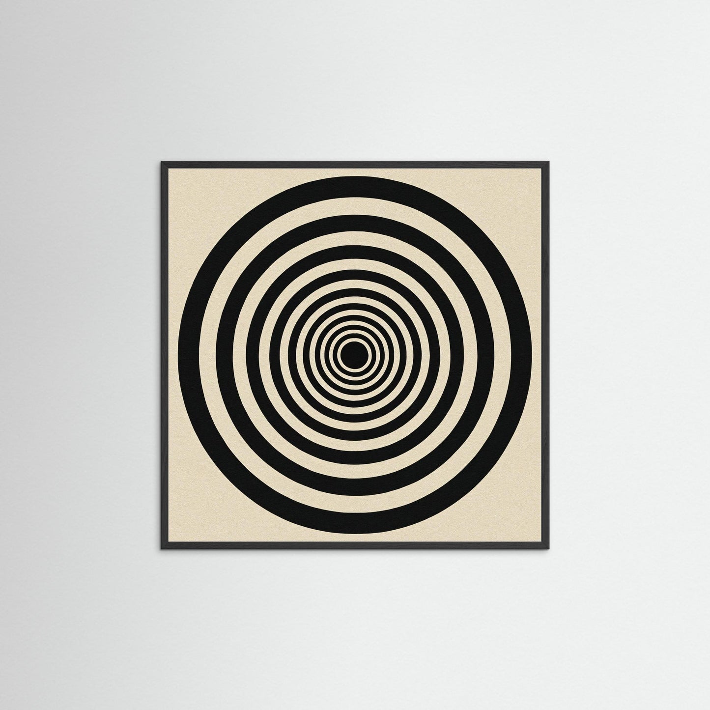 Hypnotic Echo - Op Art inspired Art Print with Concentric Rings
