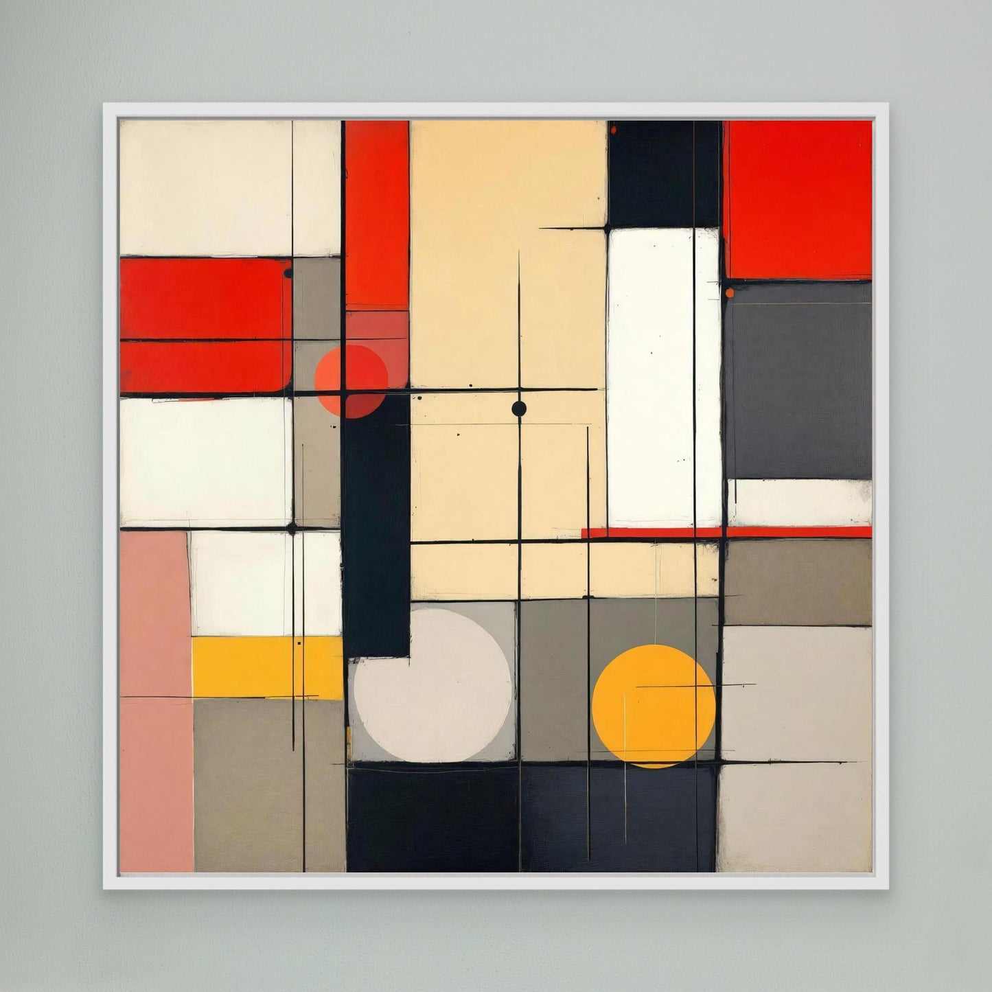 Metro Grid - Constructivist Geometry Art Print