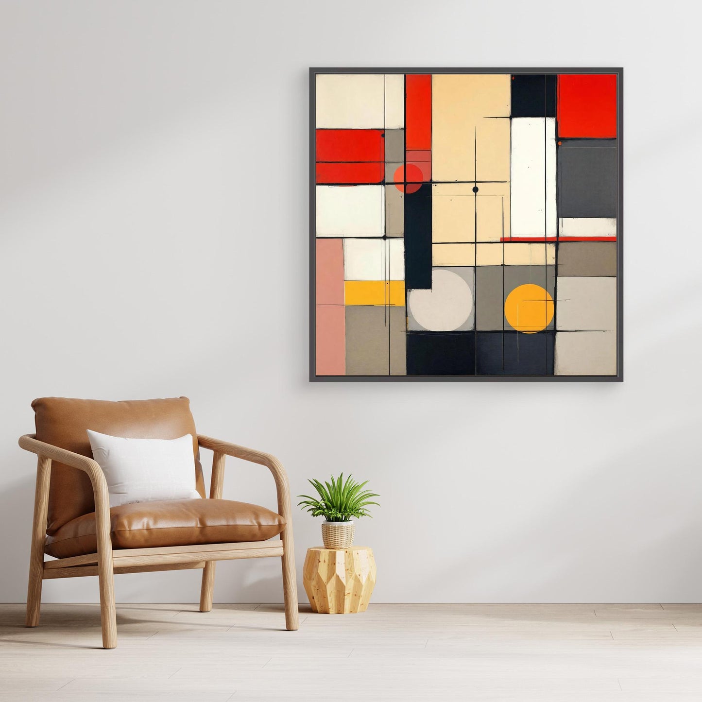 Metro Grid - Constructivist Geometry Art Print