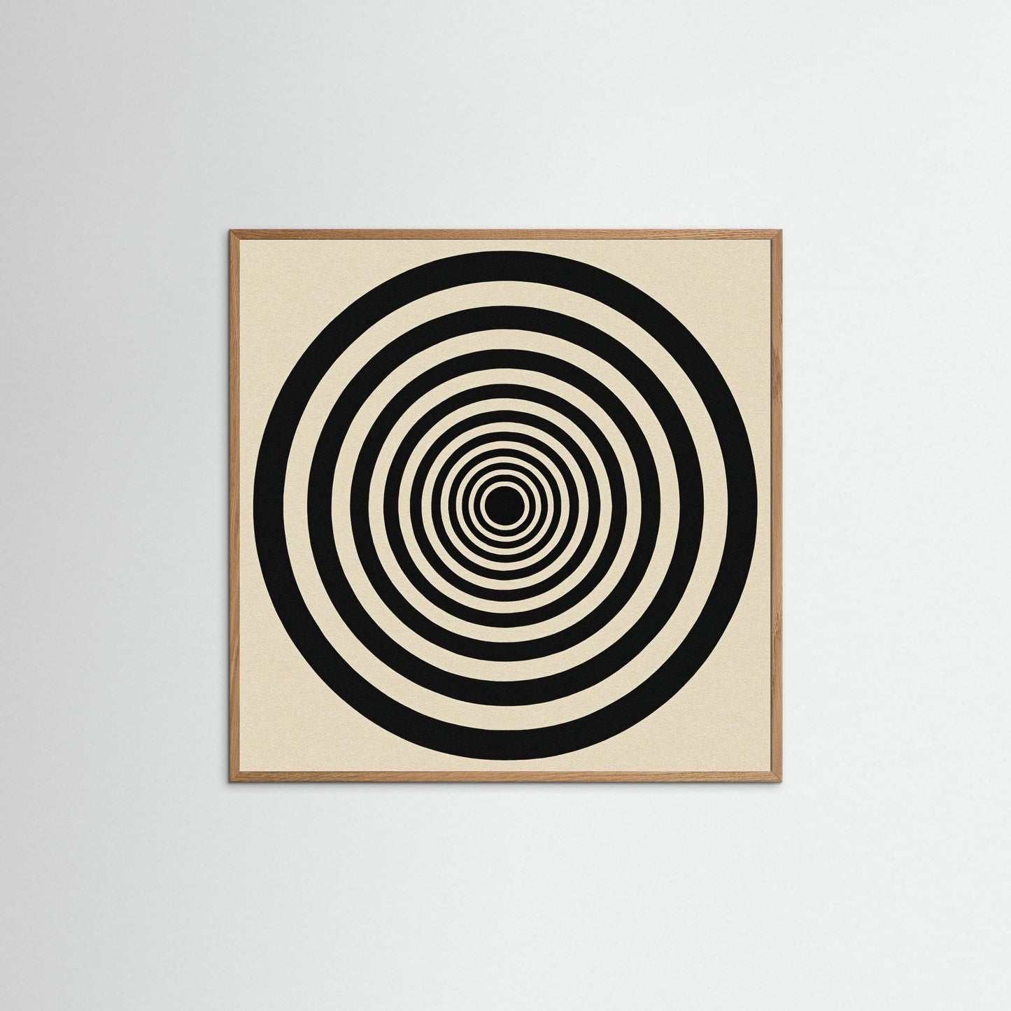 Hypnotic Echo - Op Art inspired Art Print with Concentric Rings