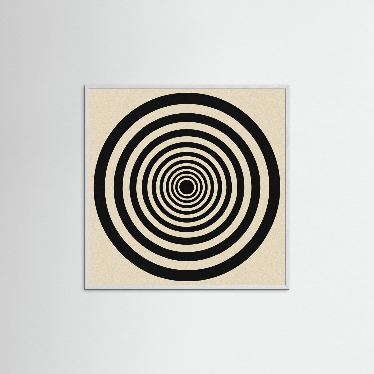 Hypnotic Echo - Op Art inspired Art Print with Concentric Rings