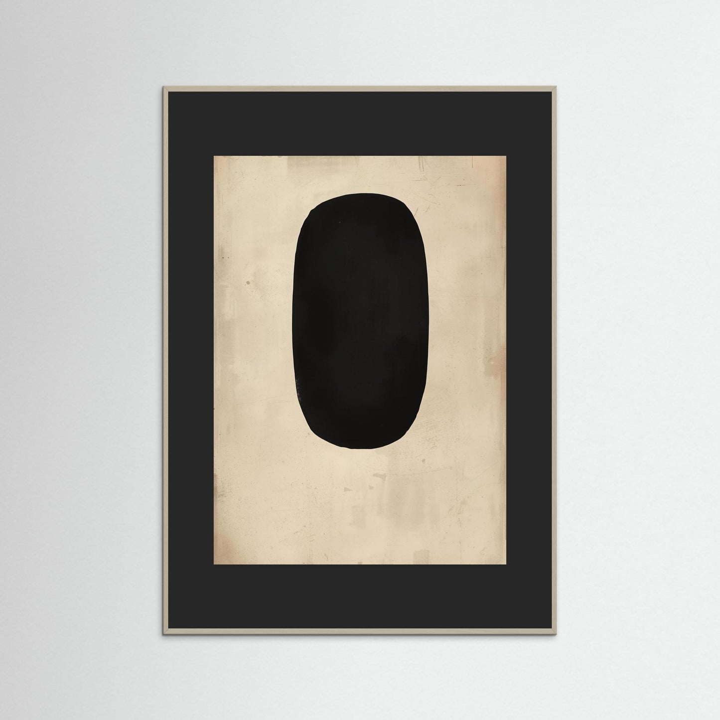 Obsidian Silence - Fine Art Print featuring a meditative exploration of form, stillness, and presence within emptiness