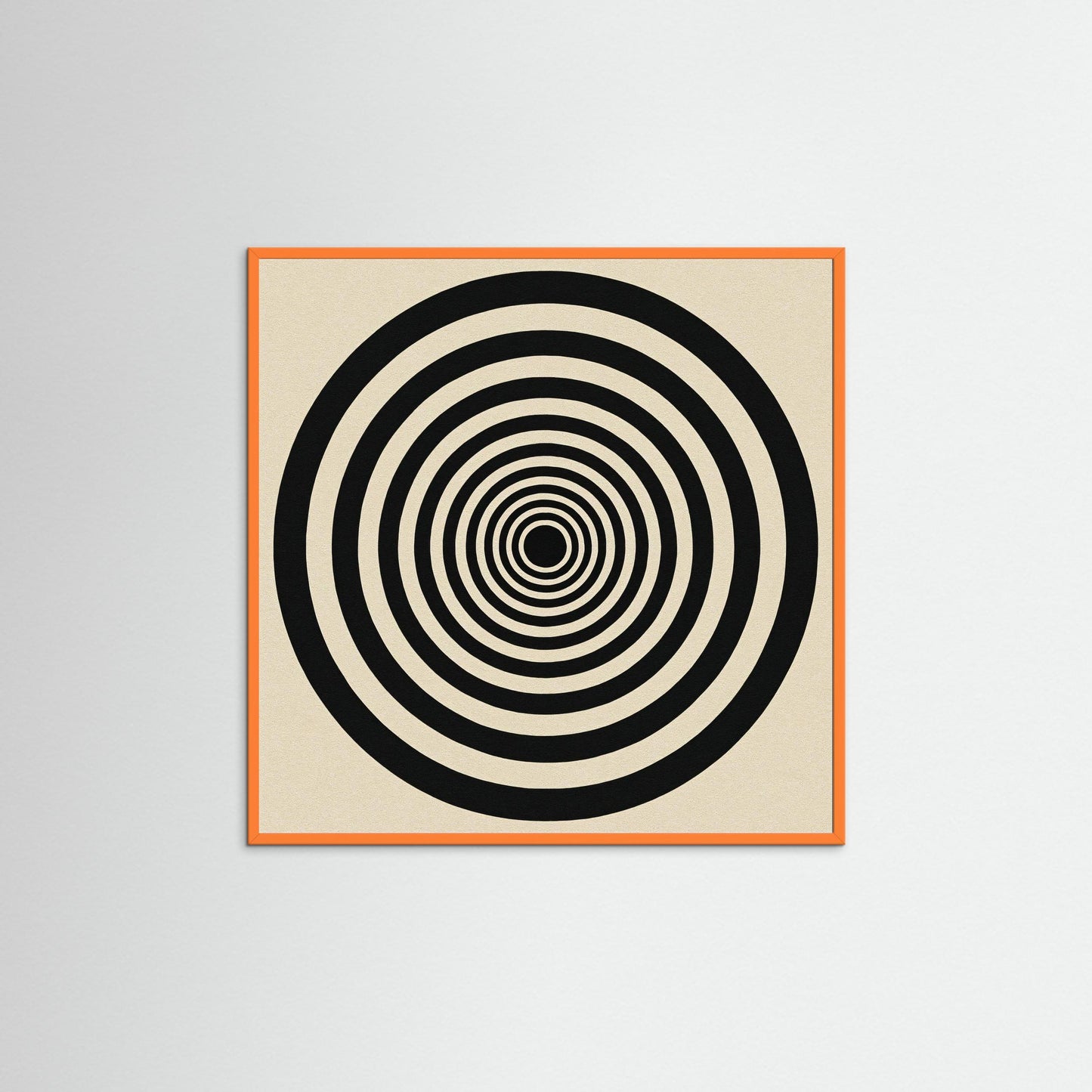 Hypnotic Echo - Op Art inspired Art Print with Concentric Rings
