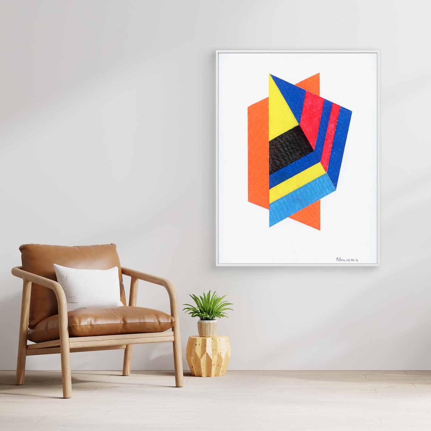 Prism Kite - Bauhaus Geometric Collage Art Print
