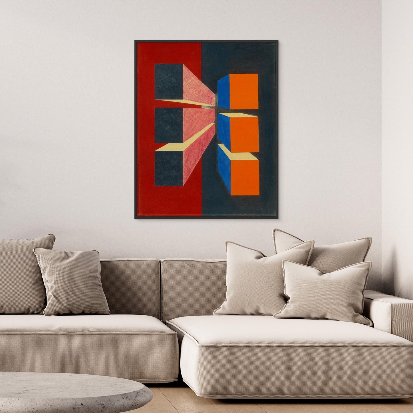 Cubi in Movimento - Geometric Abstraction mood with cubist explorations flair