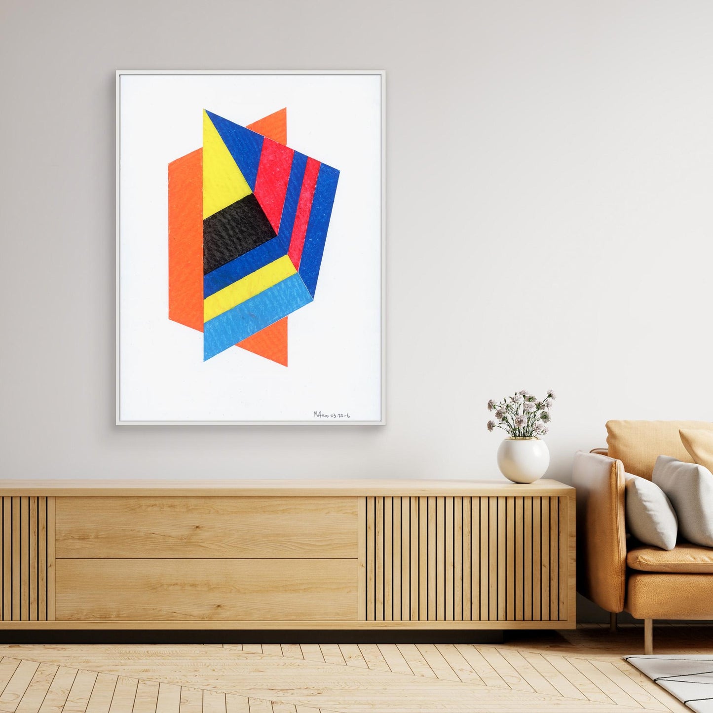Prism Kite - Bauhaus Geometric Collage Art Print
