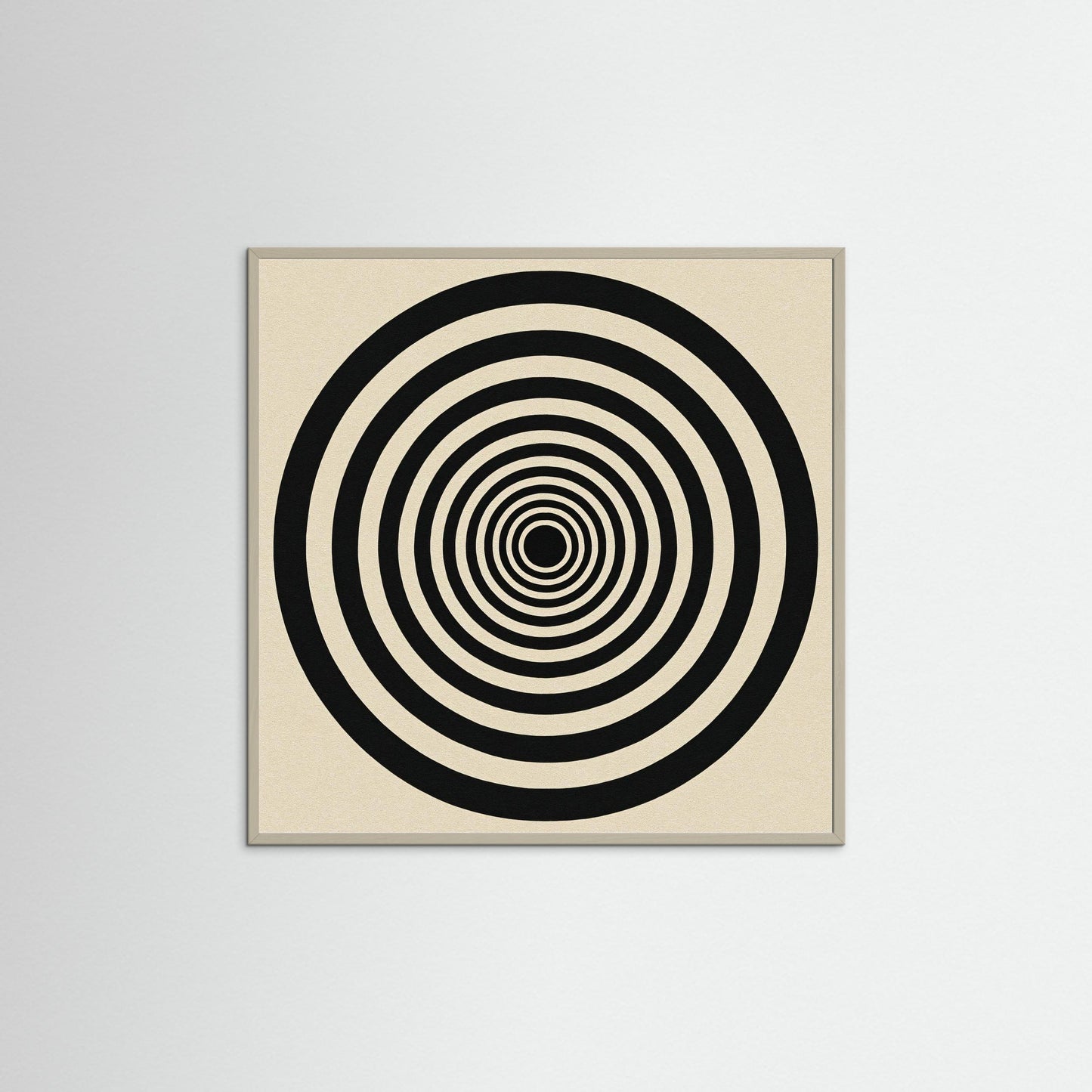 Hypnotic Echo - Op Art inspired Art Print with Concentric Rings